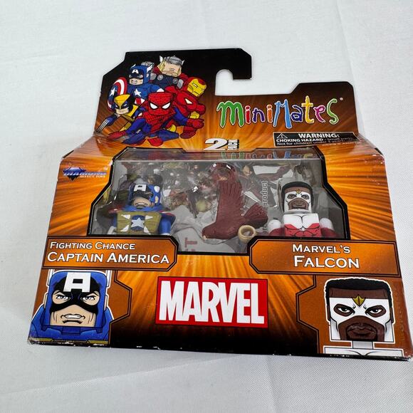 5 for $25| Marvel Minimates Fighting Chance Captain America & Falcon TRU - Picture 5 of 8